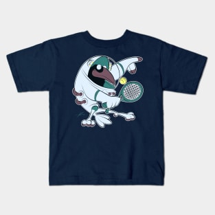 Raven Armstrong Playing Tennis by IAMO Kids T-Shirt